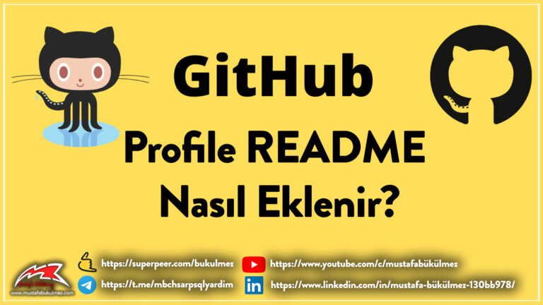 Github Profiline README Nasıl Eklenir