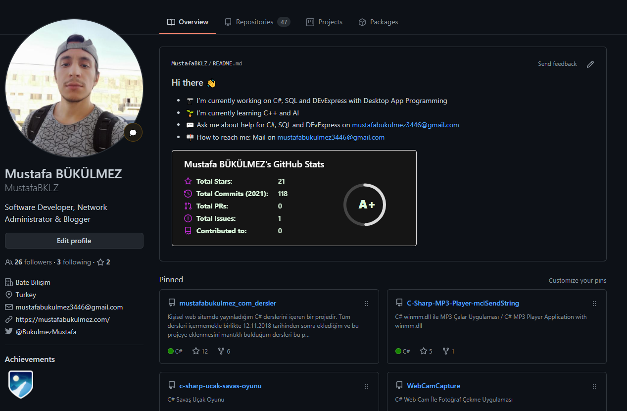 Github Profiline README Nasıl Eklenir