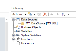 Stimulsoft Report Dictionary