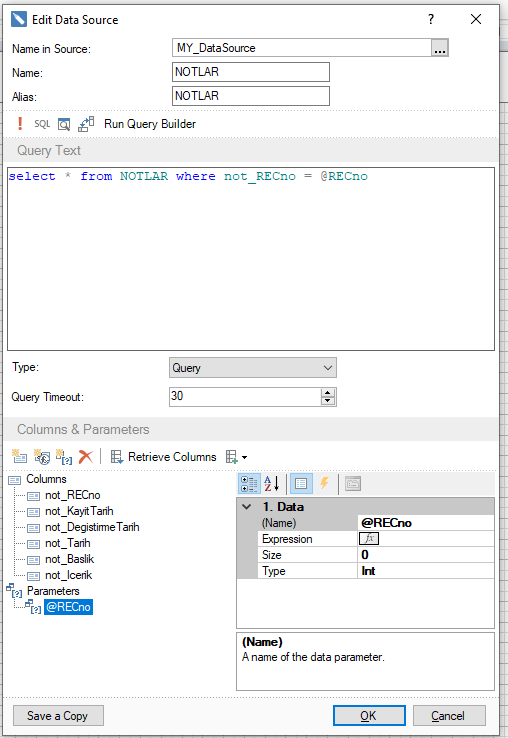 Stimulsoft Report Veri Çekmek