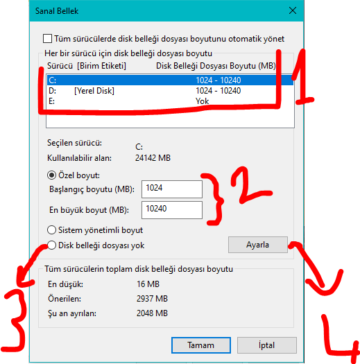 pagefile.sys Dosyası Kaldırılabilir Mi? pagefile.sys Nasıl Silinir?