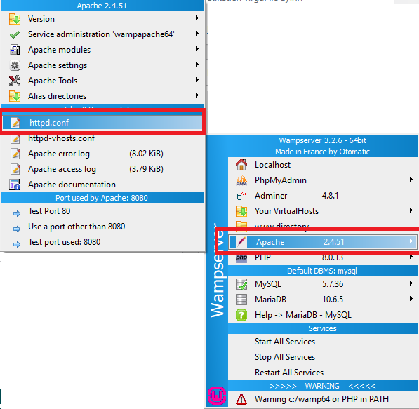 WAMPP Server Simgesini Yeşil Yapmak