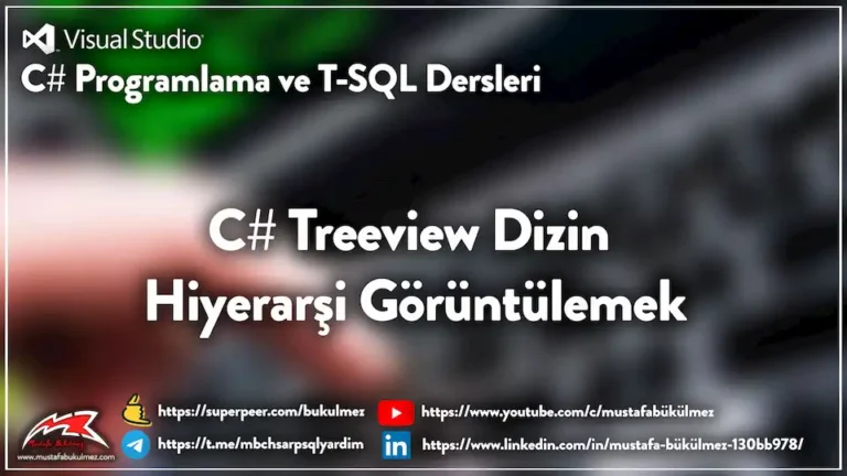 C-Treeview-Dizin-Hiyerarsi-Goruntulemek