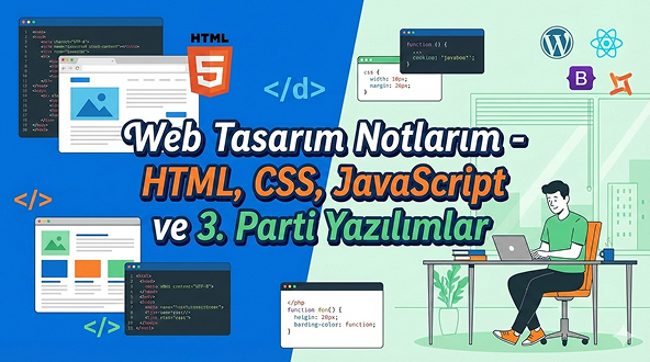 Web Tasarım Notlarım - HTML, CSS, JavaScript ve 3. Parti Yazılımlar